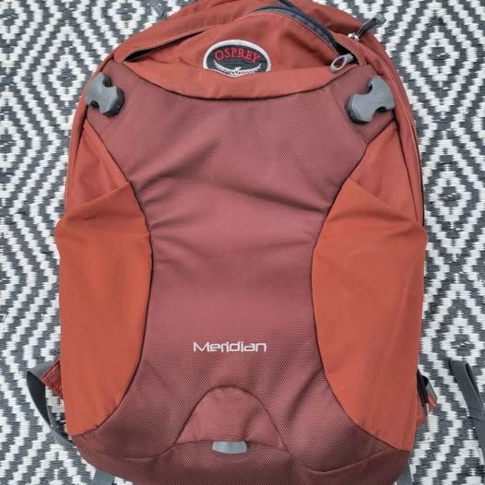Osprey Meridian 22/60L Backpack Burnt Orange Hiking Outdoor No Day Pack